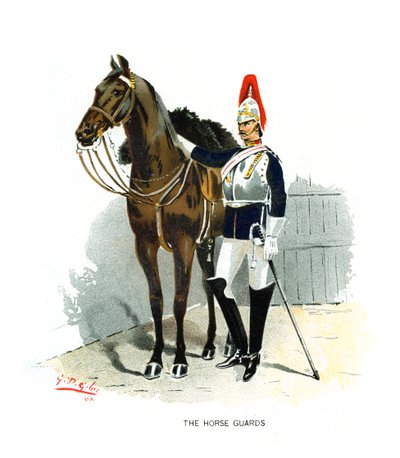 Hestevagten, c1890. af Geoffrey Douglas Giles