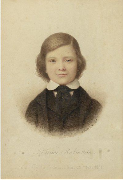 Anton Rubinstein 1829-1894, i en alder af 12 år, 1841 af Geoffroy Alphonse Chocarne