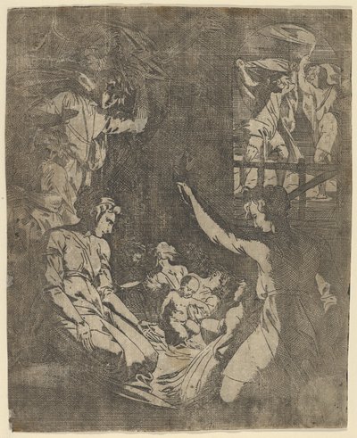 Fødselen, 1530-73. af Geoffroy Dumoûtier