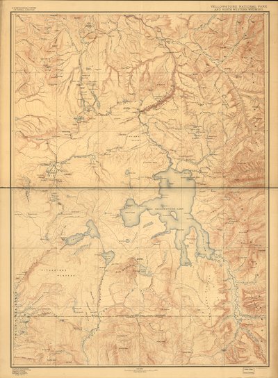 Yellowstone National Park og det nordvestlige Wyoming. af Geological Survey