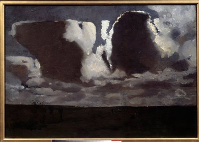 Måneskin. Maleri af George Hendrick (Hendrik) Breitner (1857-1923) ec.hol af Georg Hendrik Breitner
