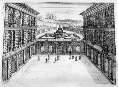 Slot og havedesign, 1664 af Georg Andreas Bockler