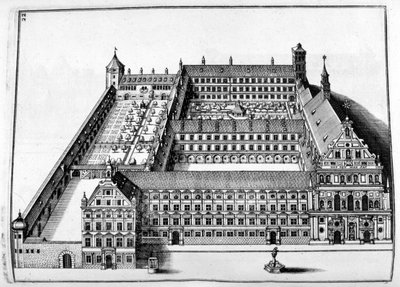 Slotsdesign, 1664 af Georg Andreas Bockler