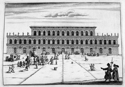 Slotsdesign, 1664 af Georg Andreas Bockler
