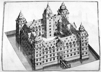 Slotsdesign, 1664 af Georg Andreas Bockler