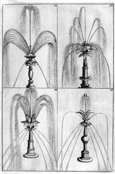 Dekorativt springvandsdesign, 1664 af Georg Andreas Bockler