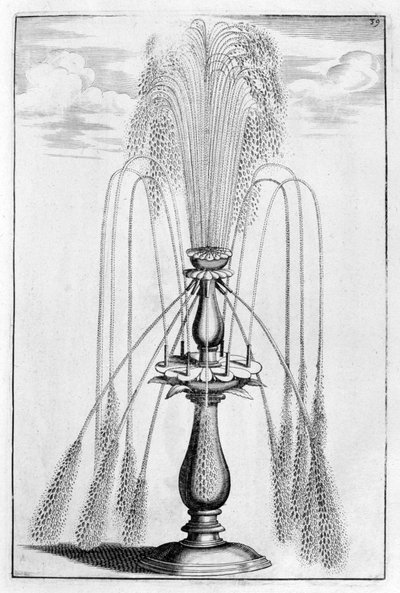 Dekorativt springvandsdesign, 1664 af Georg Andreas Bockler