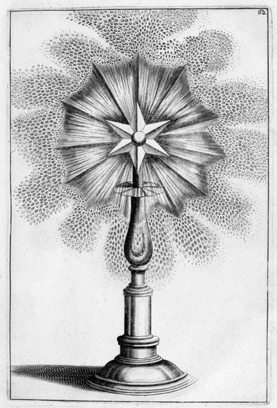 Stjerne dekorativt springvand design, 1664 af Georg Andreas Bockler