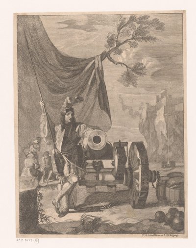 Gunner ved en pistol af Georg Andreas Wolfgang