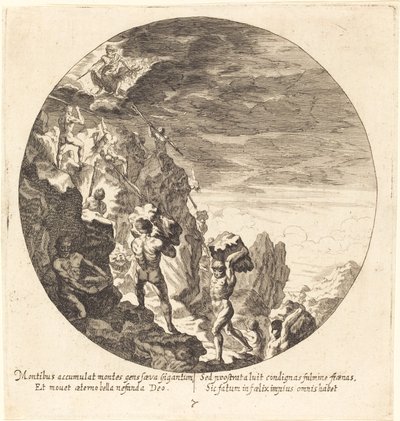 Giants frastødt af Jove af Georg Andreas Wolfgang the Elder