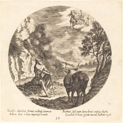 Jupiter ændrer Io til en ko af Georg Andreas Wolfgang the Elder