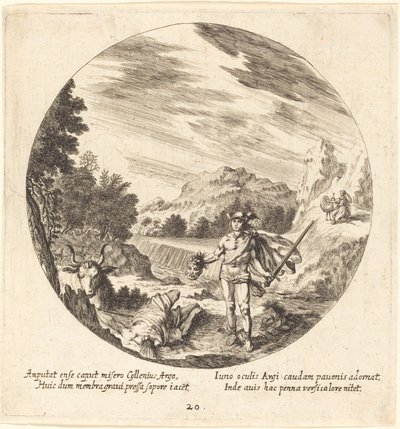 Mercury Killing Argus af Georg Andreas Wolfgang the Elder