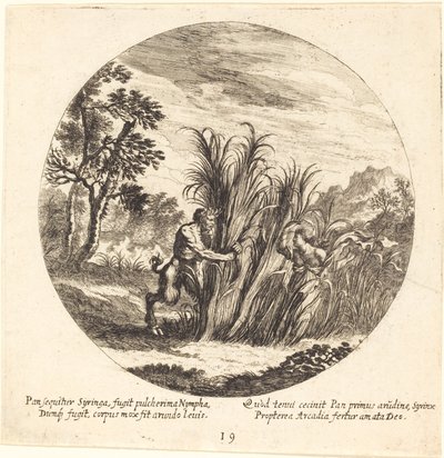 Pan og Syrinx af Georg Andreas Wolfgang the Elder