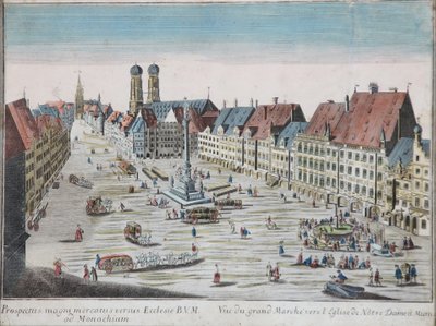 Peep-box billede München Marienplatz Z af Georg Balthasar Probst