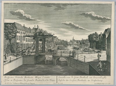 Peep-show, Udsigt over den Store Bierkade, Haag af Georg Balthasar Probst