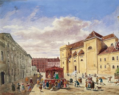Udsigt over Freyung, Wien af Georg Balthasar Probst