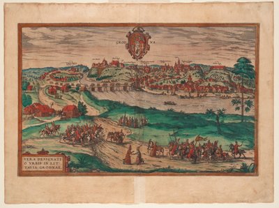Grodno Fra: Terrarium, 1577 af Georg Braun und Franz Hogenberg