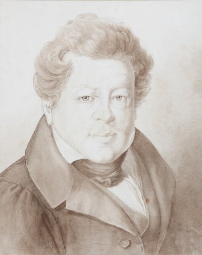Portræt af Alexander Ivanovich Turgenev 1784-1845, 1833 af Georg Christian August Kestner