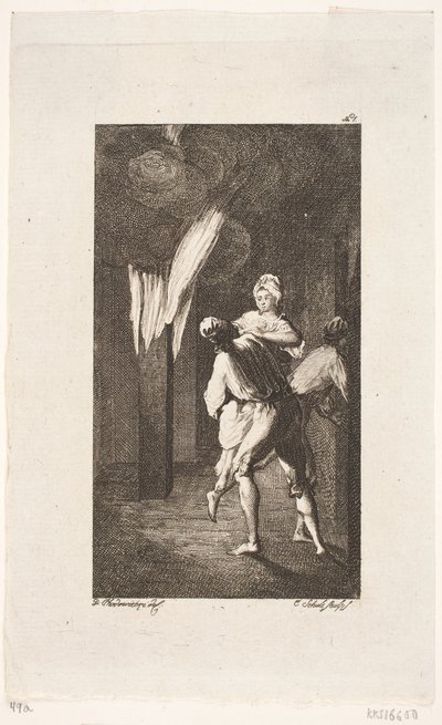 Titelvignet til Smollett "Peregrine Pickles Tildragelser" af Georg Christian Schule
