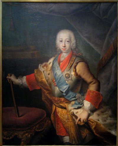 Portræt af storhertug Peter Fedorovich (senere kejser Peter III) af Georg Cristoph Grooth
