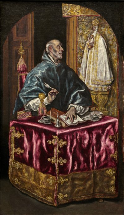 Saint Ildefonso, ca. 1603-1614 (olie på lærred) af Georg Flegel