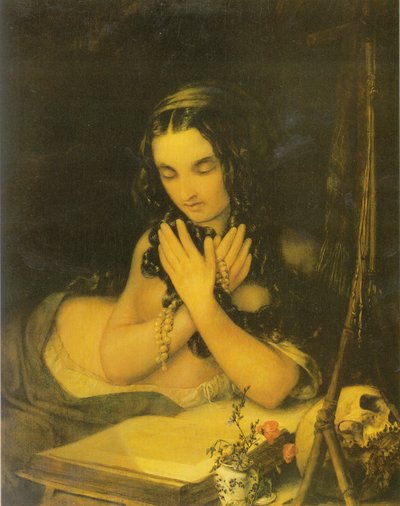Tysk:  Maria Magdalena den bodfærdige Maria Magadalena af Georg Friedrich Kersting