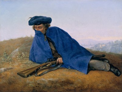 Tysk: Auf Vorposten På forpost af Georg Friedrich Kersting