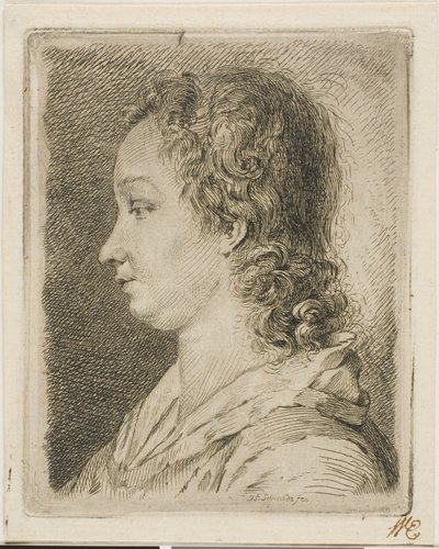 Madame Schmidt (kunstnerens kone) af Georg Friedrich Schmidt