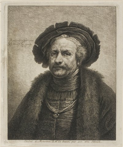 Portræt af Rembrandt af Georg Friedrich Schmidt
