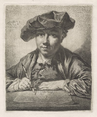 Selvportræt af Georg Friedrich Schmidt