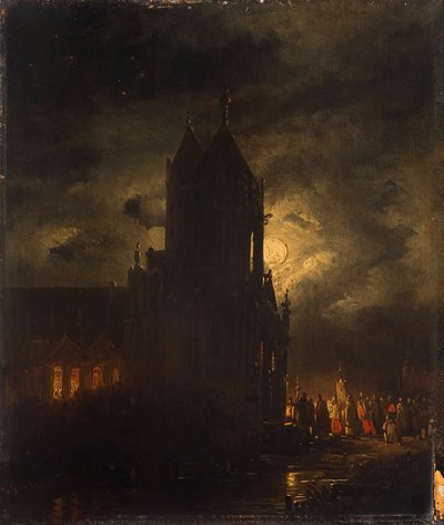 Natlig procession af Georg Gillis van Haanen