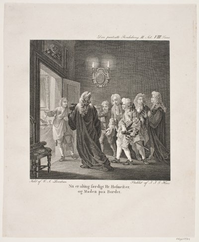 Illustration til Holbergs Komedier af Georg Haas