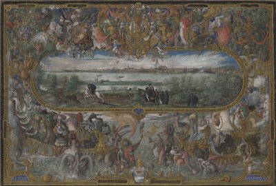 Udsigt over Sevilla, 1573 af Georg Hoefnagel