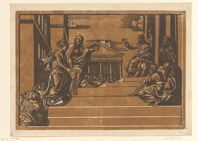 Martha fører Maria Magdalene til templet af Georg Matheus
