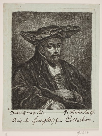 En mand med baret af Georg Mathias Fuchs