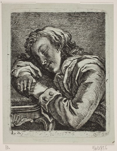 En sovende mand af Georg Mathias Fuchs