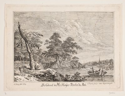 Flodparti af Georg Mathias Fuchs