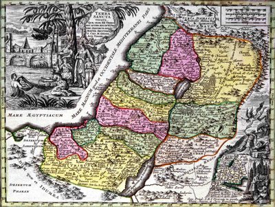Det hellige land (Palæstina) af Georg Matthäus Seutter