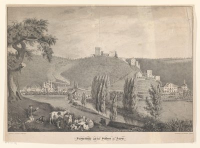 Sayner Hütte en spilleautomat Sayn Saynerhütte og Sayn Castle (titel på objektet) af Georg Osterwald
