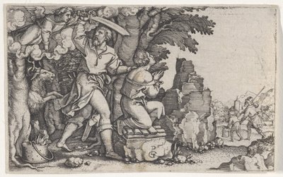 Abrahams offer, fra historien om Abraham. af Georg Pencz