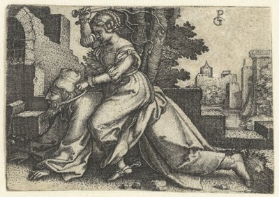 Aristoteles og Phyllis (Campaspe) af Georg Pencz
