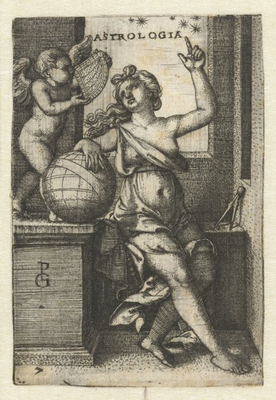 Astronomi Astrologi (titel på objekt) Seven Liberal Arts (serietitel) af Georg Pencz