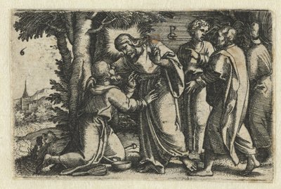 Kristus helbreder en spedalsk Life of Christ (serietitel) af Georg Pencz