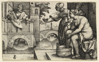 David observerer Batseba af Georg Pencz