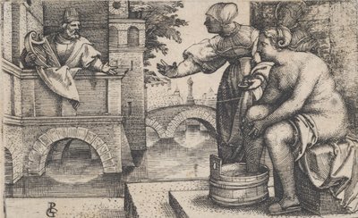 David og Batseba. af Georg Pencz