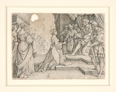 Ester foran Ahasverus af Georg Pencz