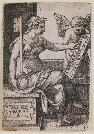 Grammatica, fra serien "The Liberal Arts" af Georg Pencz