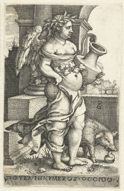 frådseri (Gula) Gvla innvmeros occido (titel på objekt) Seven Deadly Sins (serietitel) af Georg Pencz