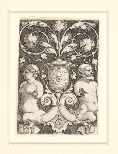Prydvase med to figurer af Georg Pencz