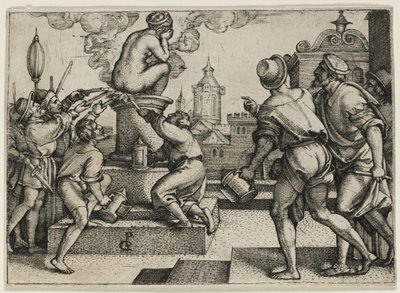 The Courtesan Punished, fra The Story of the Magician Virgil af Georg Pencz